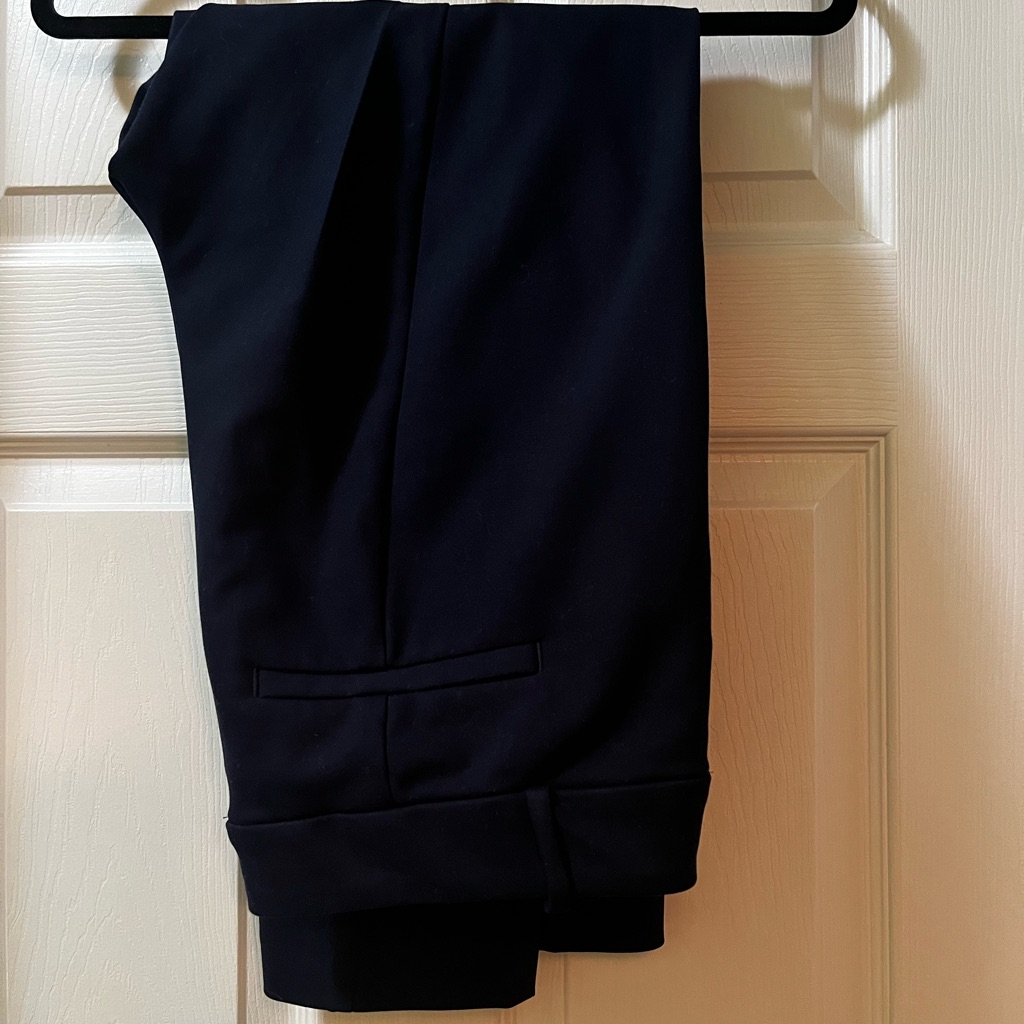 Loft Pleated Navy Blue Women’s Dress Plants